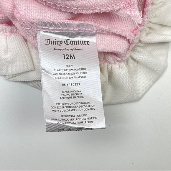 JUICY COUTURE Baby Pink Leopard Ruffle Dress 12 M - Picture 13 of 16